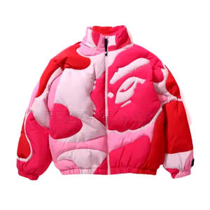 Vestes matelassées slim respirantes et imperméables pour femmes, fabriquées sur mesure en usine OEM, avec col montant et motif cœur, idéales pour l'hiver – Qualité supérieure - Product Image 1