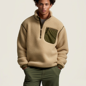 Veste polaire d'extérieur haut de gamme pour hommes, tissu doux, chaud et respirant, veste décontractée pour l'hiver, la randonnée, le camping et les voyages - Product Image 3