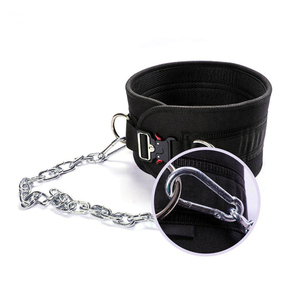 Customize EVA Self-Locking Dip Belt With Heavy Duty Steel <b>Chain</b> Weight Lifting <b>Waist</b> Support Gym Workout Fitness Squat - Product Image 3