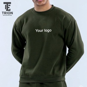 เสื้อสเวตเชิ้ตคอตตอน 100% หนานุ่ม สั่งทำได้ตามแบบ OEM/ODM ปักลาย 3 มิติ แต่งซิป สำหรับฤดูหนาว ผู้ชาย สีพื้น คอกลม - Product Image 6