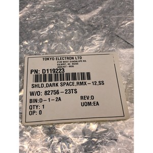 Tokyo Electron TEL D119223 Shield, Dark Space - Équipement et pièces semi-conductrices de confiance pour le marché mondial - Product Image 1
