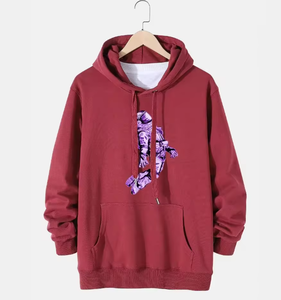 เสื้อฮู้ดดี้คุณภาพสูงสั่งทำพิเศษสำหรับฤดูหนาว ชุดสตรีทแวร์แบบ unisex เสื้อสเวตเชิ้ตมีฮู้ด ผ้าฟลีซโพลีเอสเตอร์ 100% พิมพ์ลายดิจิทัล - Product Image 1