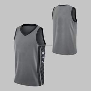 Camiseta de baloncesto bordada personalizada de alta calidad para hombre, ropa deportiva, camisetas transpirables de secado rápido en estilo establecido - Product Image 1