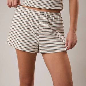 <b>Custom</b> Logo New Designer Fashion Women's Summer <b>Boxer</b> Running Shorts Contrast Color Stripe Casual Shorts Manufacturer - Product Image 4