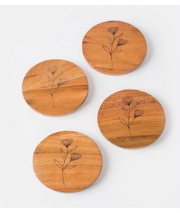 Posavasos de Madera en Blanco de Buena Calidad, Diseño Clásico Ecológico, Grosor Personalizado, Venta al por Mayor, Alta Calidad, F S INTERNATIONAL - Product Image 3