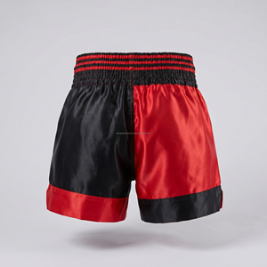 Pantalones Cortos de Boxeo Personalizados para Hombre, de Color Combinado, en Satén Premium de Poliéster/Algodón, Duraderos y Transpirables, para Kickboxing, Venta al Por Mayor, con Logotipo Muay - Product Image 2