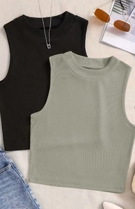 2026Wholesale Women Crop Top Teenager Wear Summer Styling Slim Fit Body Hugging Perfect For Casual Basic But High Quality - Product Image 5