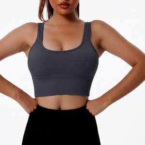Custom Logo Women's High Support Sports <b>Bra</b> Cross Back Breathable Four Way Stretch Fitness Gym Activewear - Product Image 6