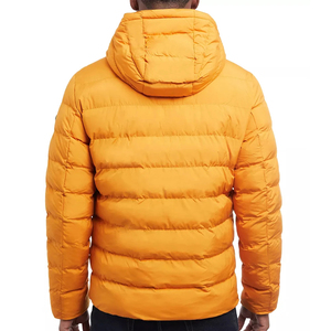 Veste matelassée unisexe orange à capuche, imperméable, respirante, écologique, personnalisable, chaude pour l'hiver, avec fermeture éclair, coupe ajustée, couleur unie - Product Image 2