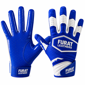Guantes Deportivos FURAT LEATHERS de Silicona para Dedos Completos, Blancos y Negros, con Impresión por Sublimación, Antideslizantes, con Cierre de Gancho y Bucle, que Absorben la Humedad - Product Image 4