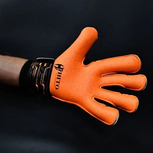 Guantes de Portero Profesionales, Palma Delantera de Látex Aqua, Dorso de Silicona Inyectada, Envoltura para el Pulgar, Correa Elástica Adjunta, Logotipo Personalizado - Product Image 2