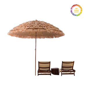 Parasol décoratif en feuilles de palmier pour l'extérieur, au design artisanal, idéal pour les cafés, les complexes hôteliers et les espaces de loisirs en plein air - Product Image 2