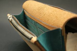 Cadeau de compartiment de téléphone long cousu à la main de 12 cartes de deux couleurs minimalistes pour le portefeuille de femme pour la LSW-0096 de vacances - Product Image 6