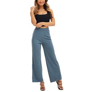 Pantalon évasé taille haute pour femme, très confortable et respirant, en promotion - Product Image 4
