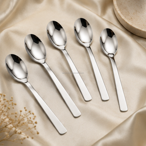 Cuillère à dîner en acier inoxydable de qualité supérieure, poignée antidérapante, sans danger pour les aliments, approvisionnement en gros pour hôtels et restaurants en Arabie Saoudite - Product Image 5