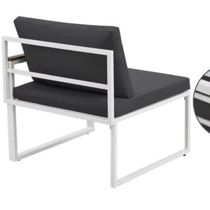 Ensemble de meubles de jardin modernes de haute qualité, structure en acier, chaise et table durables, emballage en carton, fabriqué au Vietnam, pliable - Product Image 1