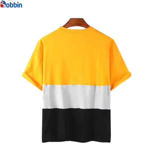 เสื้อยืดคอกลมแขนสั้นทรงหลวมสำหรับผู้ชายไซส์ใหญ่จากปากีสถาน ผ้าไหม/ผ้าฝ้าย แห้งเร็ว ระบายอากาศได้ดี สีสันตัดกัน เหมาะสำหรับฤดูร้อน - Product Image 4