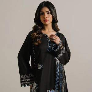 Wedding Women's 3-Piece Ethnic Shalwar Kameez Suit Lace <b>Sequined</b> Embroidery Eco-Friendly Breathable Light Weight Fully - Product Image 1