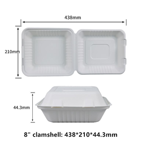 Disposable Sustainable Lunch Box Food Packaging <b>Container</b> for <b>Takeaway</b> Meals Catering Events and Restaurant Service - Product Image 2