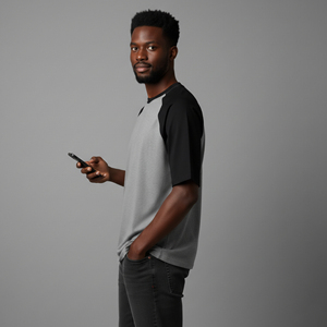 Camiseta Oversize de Algodón Orgánico 100% de Estilo Urbano para Hombre, Tallas Grandes, con Estampado de Logotipo Personalizado, Diseño Liso - Product Image 5