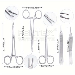 Kit de Entrenamiento Quirúrgico de Acero Inoxidable - Herramientas para Suturación, Anudado y Extracción de Dientes para Estudiantes de Enfermería y Cirugía General - Product Image 2