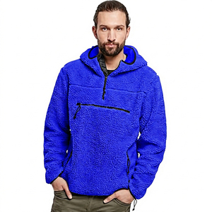 Sudadera con Capucha y Cierre de Cremallera para Hombre, 100% Algodón, Antipilling, Color Sólido, Informal, para Invierno, Corte Regular, Tejido de Punto - Product Image 5