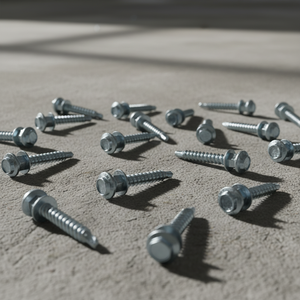 Hex Washer Head Drive Self Drilling TEK Point <b>Screws</b> Class 4.8/6.8 Coarse Thread Zinc Plated Carbon Steel Inch DIN/ANSI PDC - Product Image 1