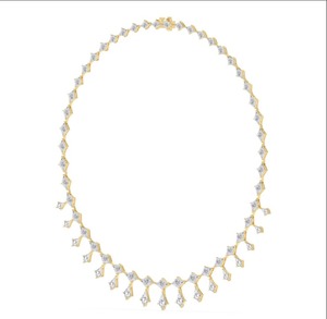 Collar de tenis con diamantes cultivados en laboratorio de 23.26 CTW, corte rombo y cometa, en oro blanco de 9K - Product Image 6