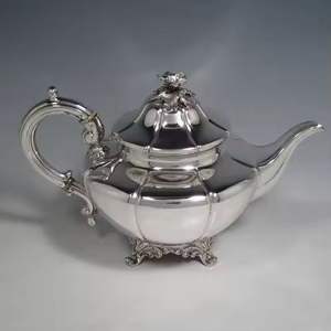 Tetera Plateada Vintage de Estilo Árabe, Tetera Decorativa con Asa, Vajilla Tradicional para Servir Té, para el Hogar y la Cocina - Product Image 3