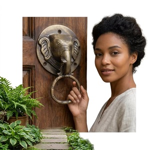 Timbre de puerta de hierro fundido con diseño de ardilla, estilo tradicional, ecológico, duradero, impermeable, blanco envejecido, para cocina y dormitorio - Product Image 4