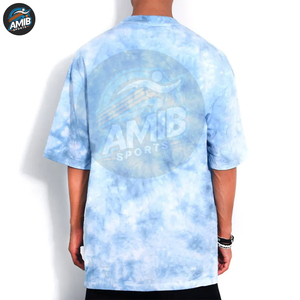 T-shirts Tie-Dye Homme Personnalisables – Créez Votre Propre Couleur – Col Contrastant – Polyester/Coton de Haute Qualité – Coupe Oversize Respirante – Vente en Gros Pakistan - Product Image 2