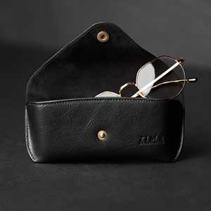 Genuine Leather Glasses Case Luxury Handmade Cowhide Pouch Soft <b>Slim</b> Travel Sunglasses Cover Spectacles Bag LGC-0032 - Product Image 3