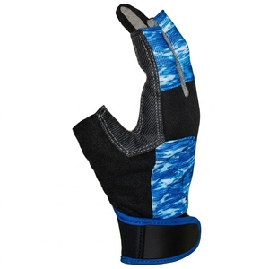 Guantes de Pesca Inteligentes, Medios Dedos, Ligeros, Transpirables, Azul Gris Claro, Cierre de Velcro Sintético, Unisex, Todas las Temporadas - Product Image 3