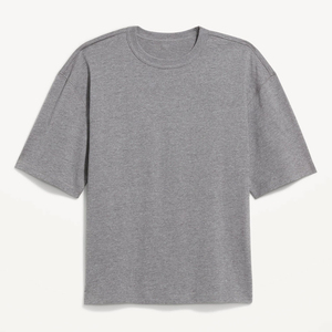 เสื้อยืดคุณภาพสูง ผ้าฝ้าย 100% แบบยูนิเซ็กซ์ พร้อมโลโก้ด้านหน้า ผ้าถักเนื้อนุ่ม ยับยาก ระบายอากาศได้ดี ราคาสมเหตุสมผล - Product Image 4