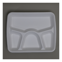 Assiette carrée en bagasse la plus vendue, plateau carré compartimenté en pulpe de canne à sucre durable, taille personnalisée, emballage en vrac pour service alimentaire