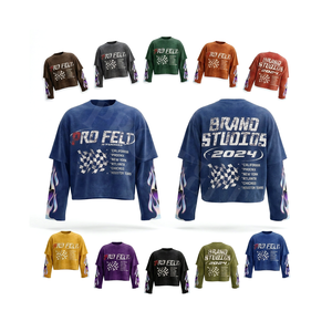 Camiseta de Manga Corta Personalizada con Serigrafía, Diseño de Llamas en las Mangas, Estilo Urbano Hip Hop, Oversize, 100% Algodón - Product Image 1