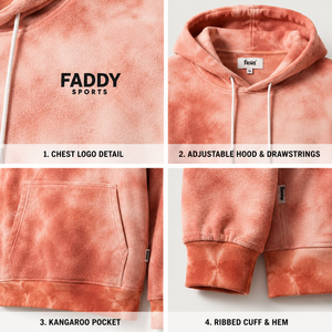 Sudadera con Capucha Unisex Extra Grande, Estilo Tie Dye, Streetwear Vintage, de Felpa de Algodón Grueso, para Hombre y Mujer - Product Image 6