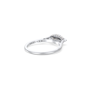 REYES Marquise Cut 1.17 Carat Lab Grown Diamond Engagement Ring in 14K White Gold Rhodium Plated Fine Jewelry For Women - Product Image 4