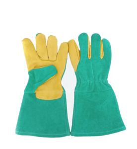 Gants de soudage TIG en cuir de vachette résistant à la chaleur élevée, gants de sécurité industriels pour travaux de construction et de soudage - Product Image 5