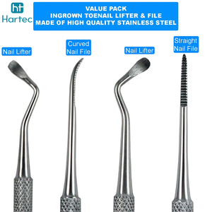 Juego de instrumentos de podología de acero inoxidable: Nuevo cortaúñas, lima y pinza para uñas, del mejor proveedor - Product Image 3