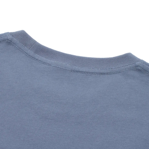T-shirt court sportif pour homme, qualité supérieure, avec logo personnalisé sur le devant, en polyester/coton épais délavé à l'acide, 220g, écologique, coupe oversize, effet soyeux - Product Image 5
