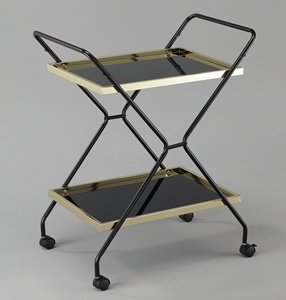 Chariot à boissons en métal moderne pour salle à manger salon cave à vin maison bar école café thé chariot pour efficace - Product Image 1