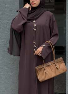 Offre Spéciale – Abaya Modeste de Dubaï à Manches Longues, Ornée de Perles et de Paillettes, Faite à la Main, Traditionnelle, pour Mariage, en Polyester, pour Femme, Automne/Printemps - Product Image 3