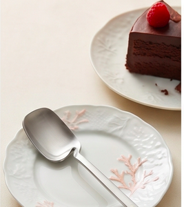 Ensemble de fourchettes et de spatules à gâteau en acier inoxydable moderne, design minimaliste, finition miroir haute brillance, compatible lave-vaisselle, pour mariage - Product Image 4