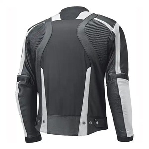 Chaqueta de Motociclismo Deportiva de Cuero Personalizada, Hecha a Medida, de Una Sola Pieza, de Cuero Vacuno Genuino, de Alto Rendimiento, Resistente al Viento, Estampada - Product Image 3