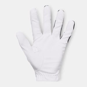 Guante de golf de cuero genuino blanco para mano derecha, antideslizante, con cierre de gancho y bucle, guante deportivo unisex - Product Image 3