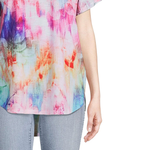 T-shirt de sport respirant pour femme, imprimé par sublimation, séchage rapide, logo personnalisé OEM, prix de gros, saison estivale - Product Image 2