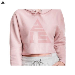 Sudadera con capucha de mezcla de algodón para mujer del mejor proveedor, para ropa urbana de invierno, básica y cómoda, con diseño corto, para compras al por mayor - Product Image 6