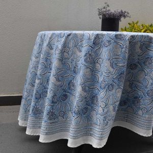 Productos Más Vendidos: Elegante Mantel Redondo de Lino y Algodón con Estampado Floral para 8 Personas, 220 cm, Lavable, Decoración para el Hogar - Product Image 6