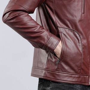 Chaqueta de cuero genuino de la mejor calidad para hombre en venta, fabricada en Pakistán, chaqueta de cuero transpirable para hombre para invierno. - Product Image 5